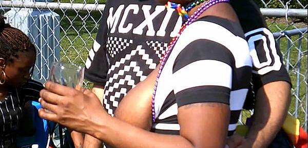  Thick Ebony Breasts at Pride 2016!